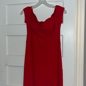 B.Smart red dress size medium. formal dress. prom dress